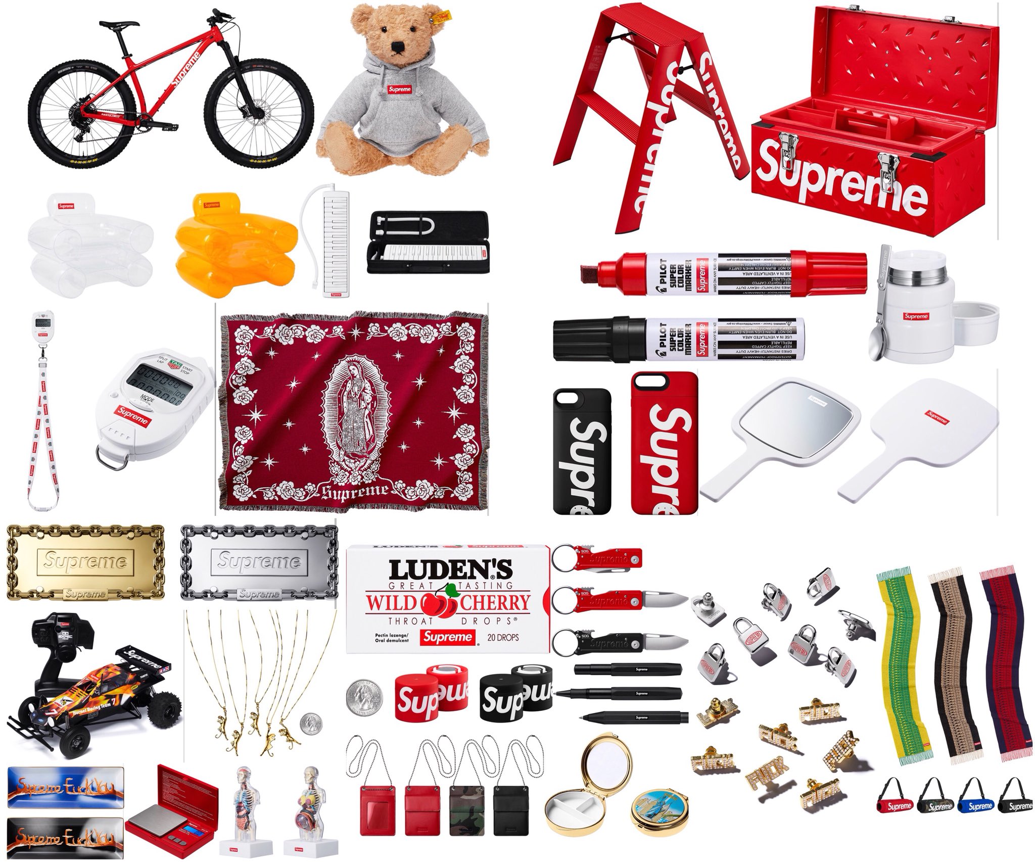DropsByJay on X Supreme Fall Winter 2018 Accessories. Again they bring the heat when it comes to what this season has to offer. Collab accessories are gonna be great this season too What