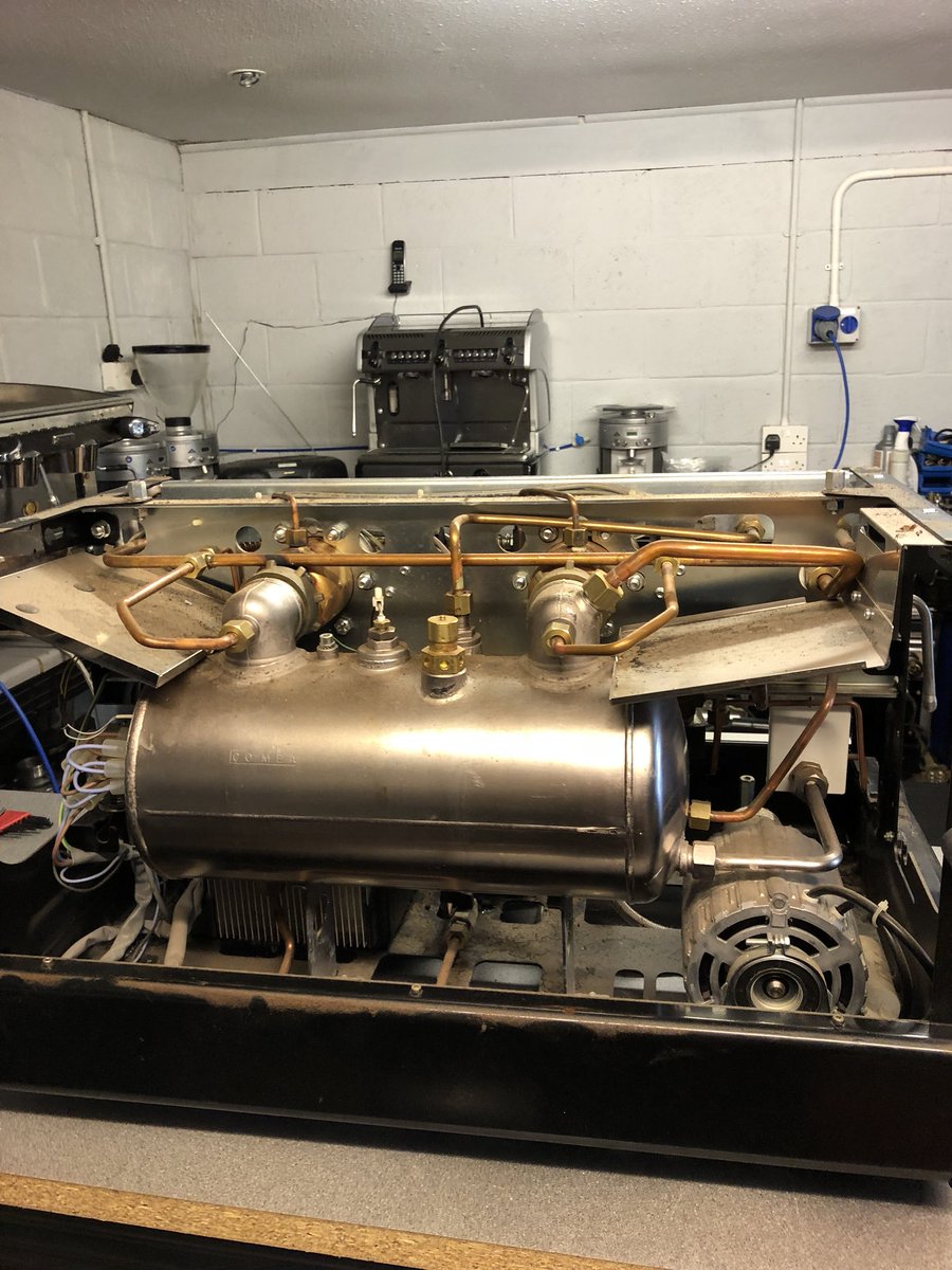 Coffeemend's tweet photo. Another La Spaziale S5 in for a full service #espressomachine https://t.co/6WGFfh16IG