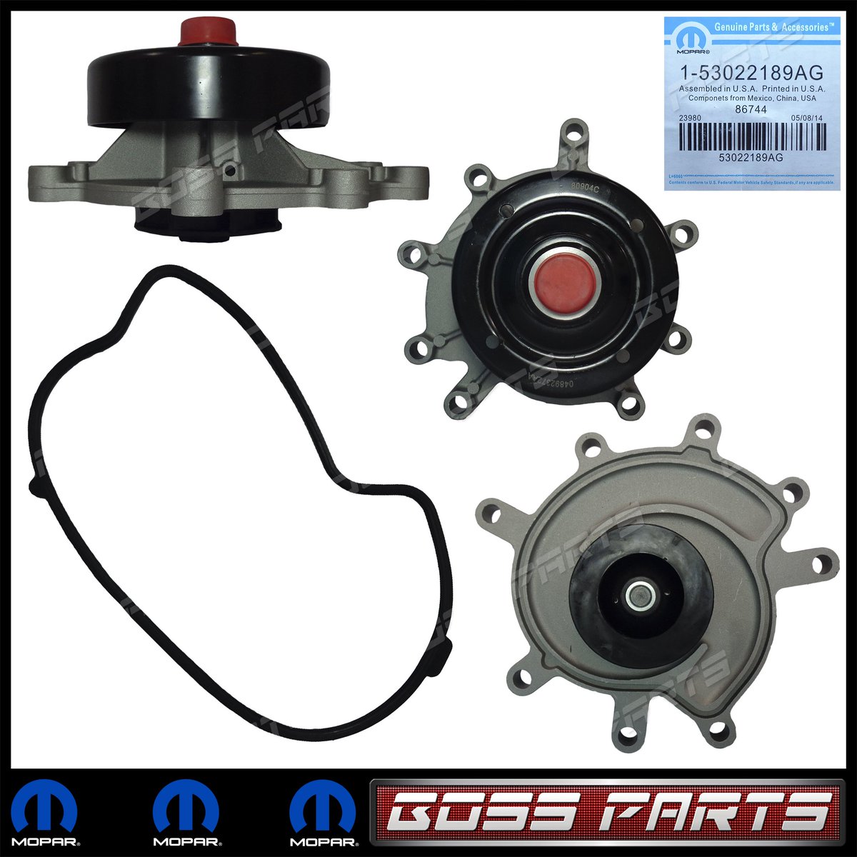 InvBossParts's tweet image. Bomba de Agua Cherokee Liberty KK y KJ 2002 al 2013 Motor 3.7, Grand Cherokee WJ y WK 1999 al 2010 Motor 3.7 y 4.7, Jeep Commander 2006 al 2010 Motor 4.7, Dakota 2000 al 2011 Motor 3.7 y 4.7, Ram 1500 2002 al 2013 Motor 3.7 y 4.7 y Durango 2004 al 2011 Motor 3.7 y 4.7 (Mopar)