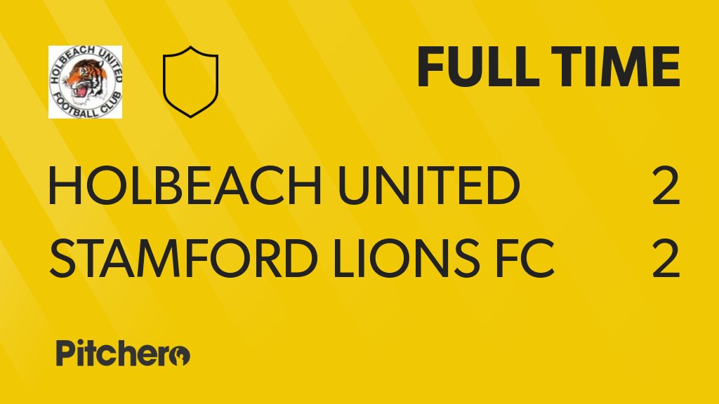 Holbeach_UtdFC's tweet photo. FULL TIME: Holbeach United Reserves 2 - 2 Stamford Lions FC
#HOLSTA #Pitchero
https://t.co/jW0LijjJIJ https://t.co/uWZ0Hs7SkY