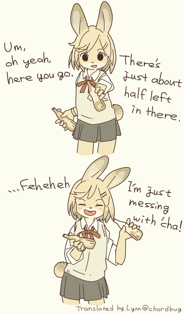 A rabbit girl! 