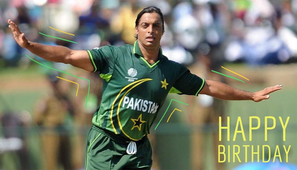 Happy Birthday Shoaib Akhtar.   ICC 