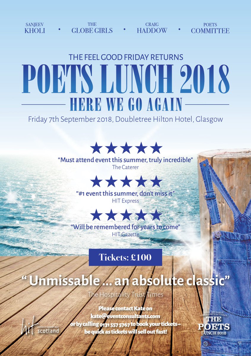 EventConsScot's tweet image. Afternoon, ramping up to our busy wee spell now! Looking forward to the upcoming @HITScotland POETS Lunch! 
You can book tickets below. You can look forward to some amazing performances from the Globe Girls and some top notch hosting from @govindajeggy!
hitscotland.co.uk/booking?eventi…