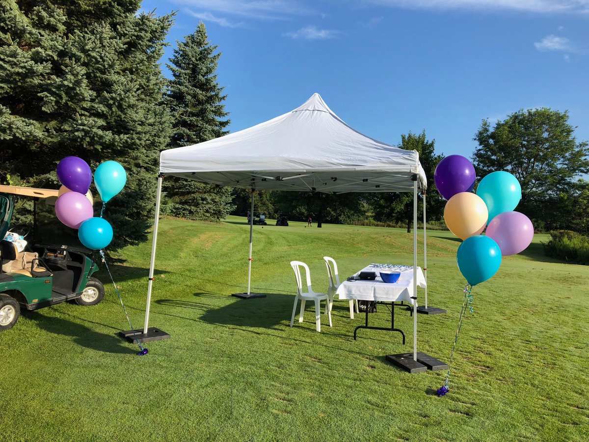 Kicking off #iwshow with the ⁦<a href="/sitecanada/">SITE Canada</a>⁩ golf tournament. Come say hi at hole#8