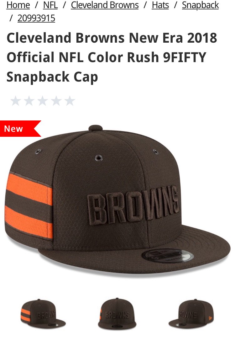 cleveland browns color rush hat