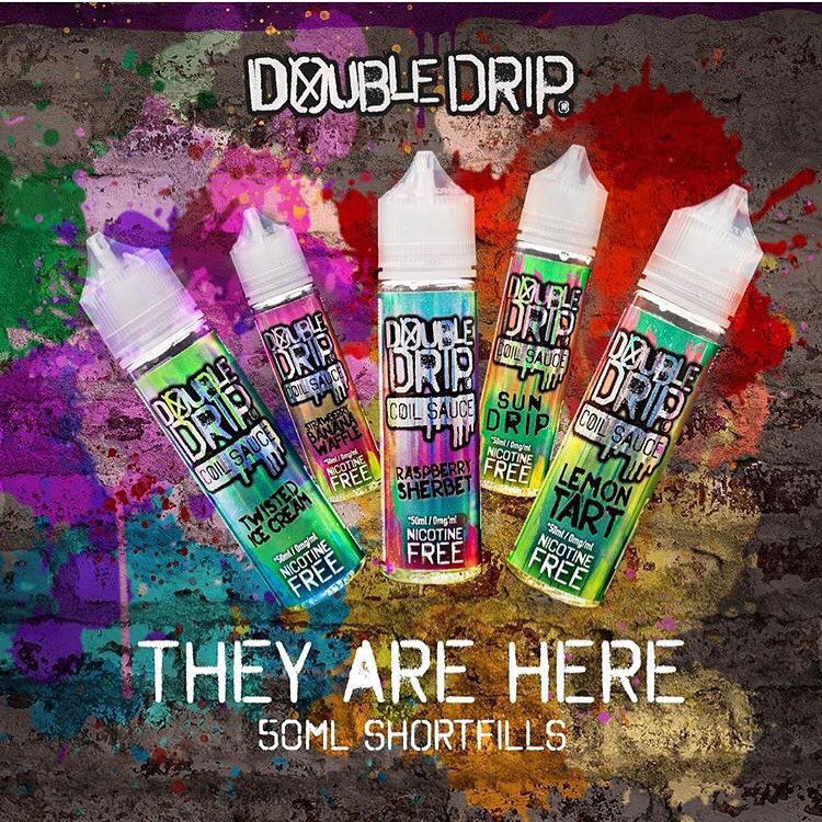 RESTOCKED!!!!! 😍 Double Drip Shortfills available in store and online now - tankpuffin.co.uk #ukvapers #ukvapeshop #vape #vapelife