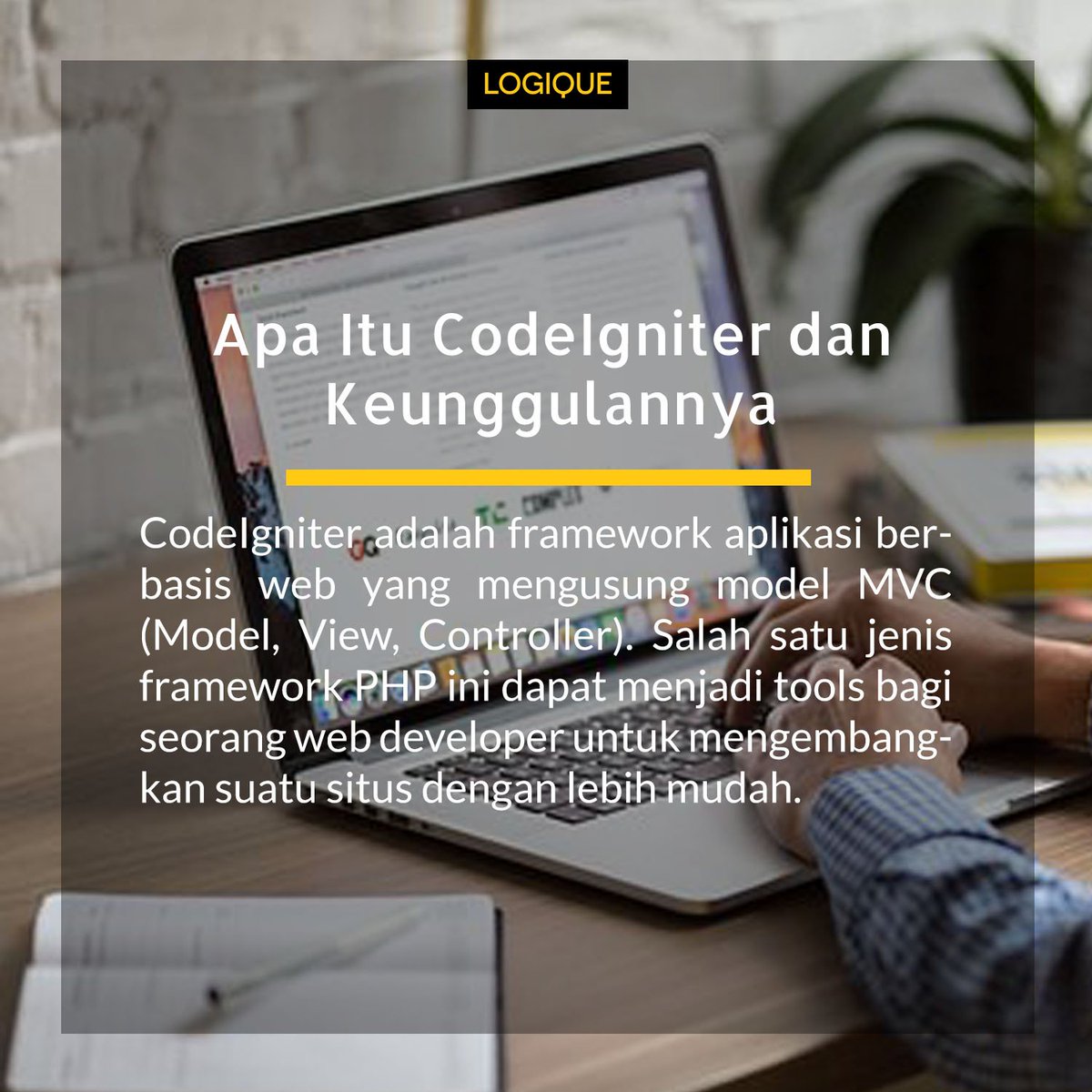 LogiqueDigital's tweet image. Yuk, ketahui keunggulan framework CodeIgniter! >>> logique.co.id/blog/2018/08/1…
#frameworkPHP #PHP #frameworkCodeIgniter #CodeIgniter #webdeveloper #programmer #framework #coding #webprogramming #webprogrammer #jasawebdesign #jasapembuatanwebsite #pembuatanwebsite #websitecreation