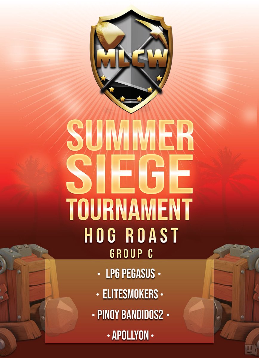 Proud to once again get to play MLCW, good luck everybody