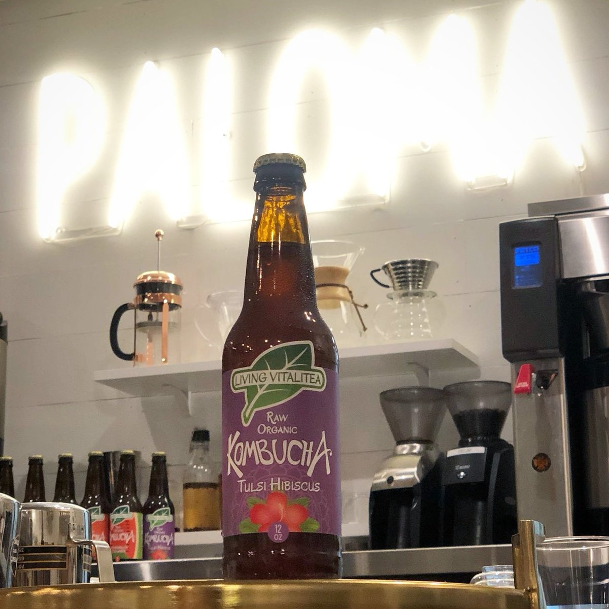 LivingKombucha's tweet photo. Our #Kombucha is now available at Paloma Coffee in Downtown Windermere! https://t.co/JhmAQ7INxw