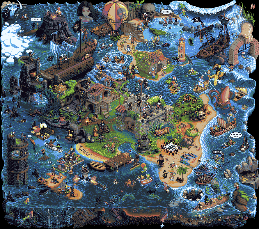 DavitMasia's tweet photo. Last @pixeljoint collab is amazing !!!
https://t.co/UW44DBNYVQ

The whole image is great but what i like is see how many ways to draw the water, grass, sand, rocks... from every artist #pixelart https://t.co/I3w1SIpFLE