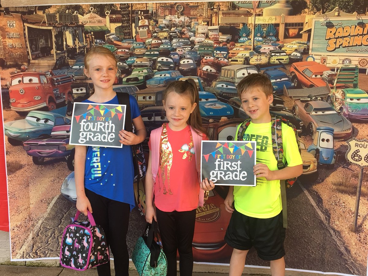 EaglesSouthwest's tweet image. Happy 1st day of school @suptking #disneytheme #believe #achieve #dream #cars