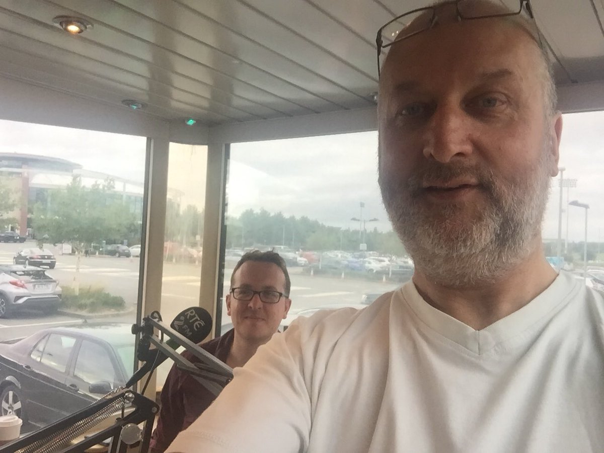 patomahony1's tweet photo. #todaysoffice Producing @GameOn2FM with the lovely @damien_omeara in the #roadcaster hotseat out at @nacdublin. On air 7-8pm.
#sportybutnice https://t.co/2ovHt7o9zn