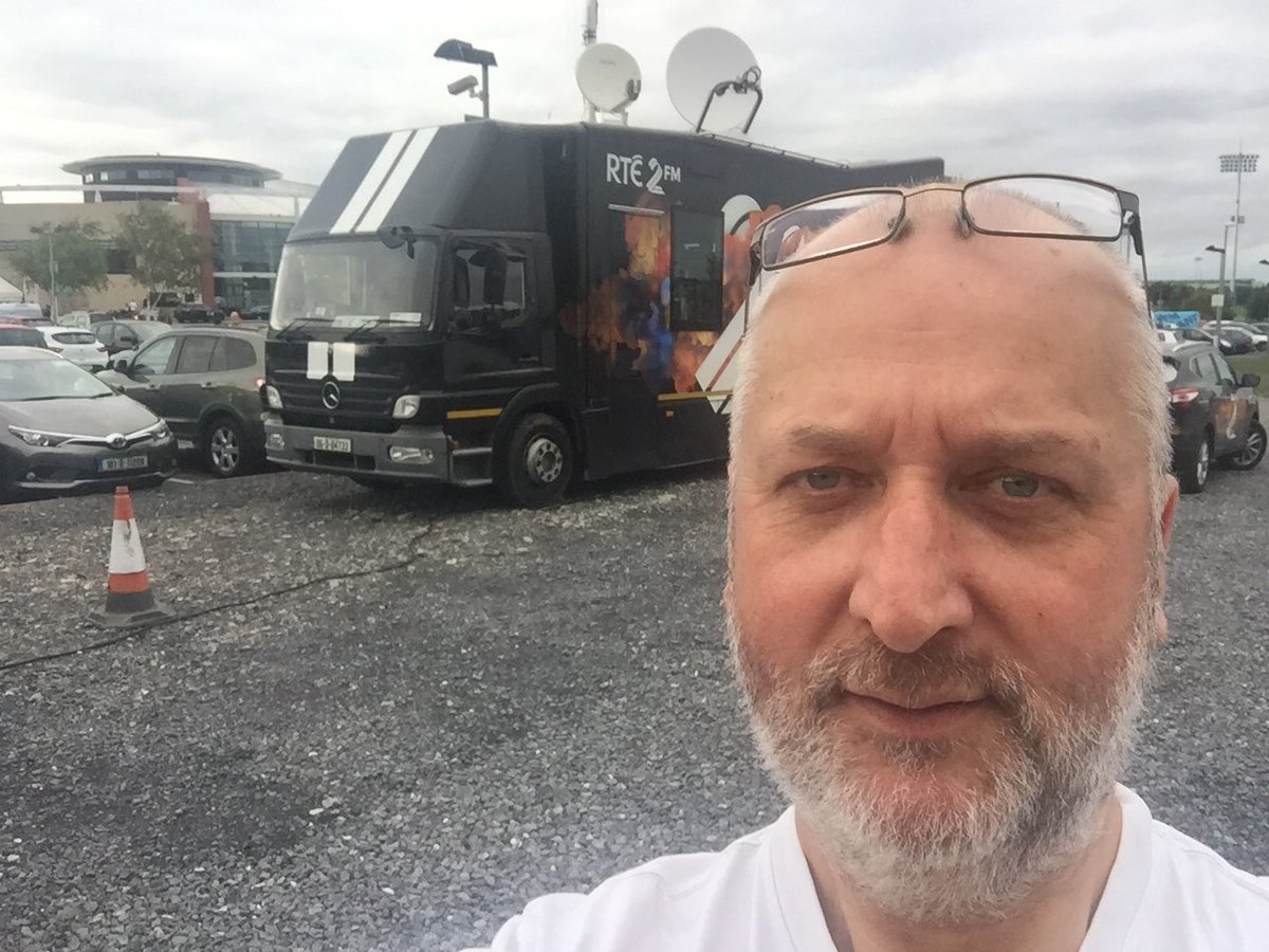 patomahony1's tweet photo. #todaysoffice Producing @GameOn2FM with the lovely @damien_omeara in the #roadcaster hotseat out at @nacdublin. On air 7-8pm.
#sportybutnice https://t.co/2ovHt7o9zn
