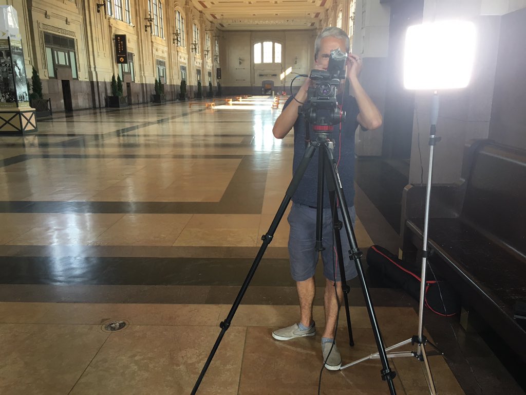 Rare opportunity to shoot inside <a href="/UnionStationKC/">Union Station KC</a> for a #smallbusiness with ties to the architecture here.  Thank you for the hospitality!  #KeepProducing