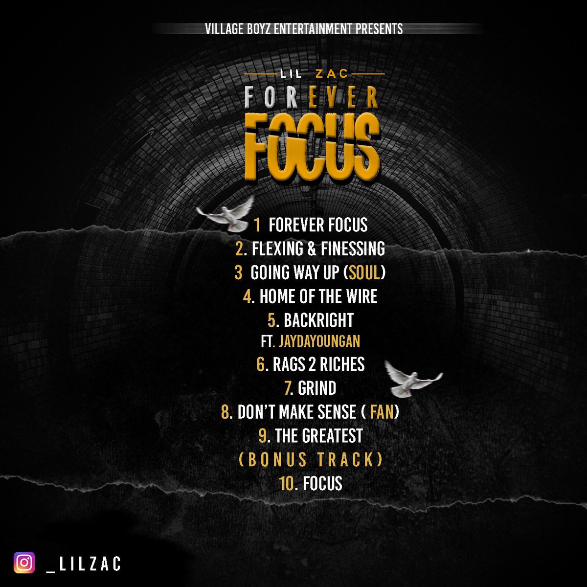 _lilzac's tweet photo. Out Now 🔥🔥🔥🔥 Available On @AppleMusic Go Download That Rn 💯💯💯✔️ #ForeverFocus💽 #LilZac🗣 #VillageBoyzEnt🎶 https://t.co/p573TwAf4F