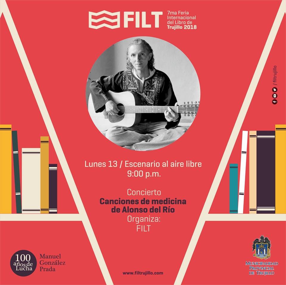 ¡Hoy a las 9 p.m. Alonso Del Río nos acompaña con su estupenda música!
Les dejamos una muestra de su talento. 
youtube.com/watch?v=5WSrLT…
#NochesDeMúsica #FILT2018
