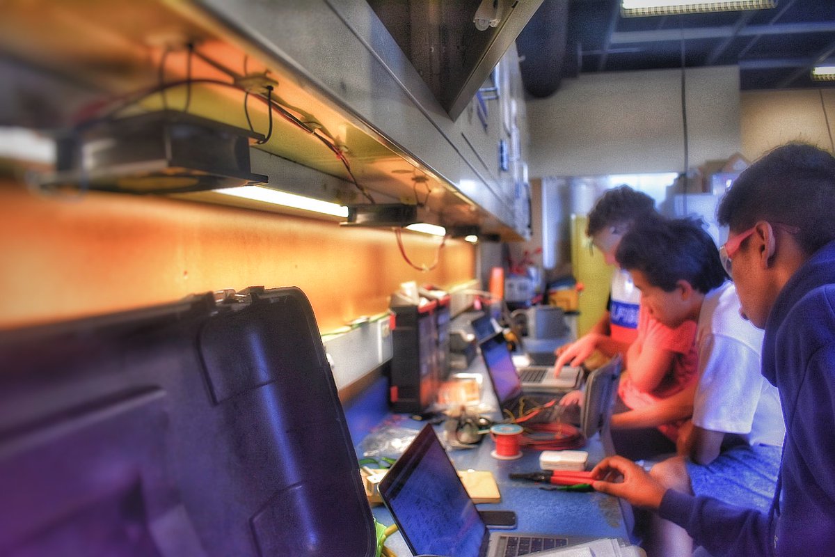 First day of Harker Robotics summer camp! #Robotics #OMGRobots