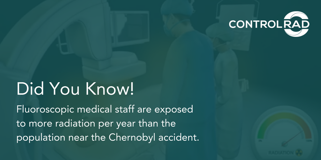 ControlRad's tweet photo. #Radiation is a REAL threat. In fact, #fluoroscopic medical staff are exposed to more radiation per year than the population near the Chernobyl accident. Visit https://t.co/1HSNid4HQq for more #radiationexposure risks and facts. https://t.co/Hl9crDJto5