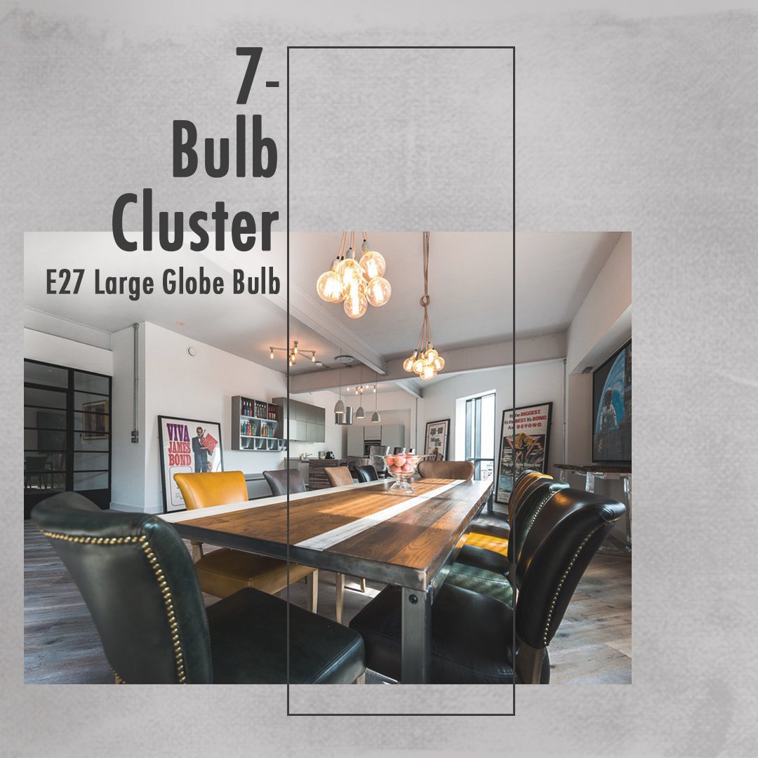 workshopbelow's tweet photo. Our Bulb Clusters are completely customisable! choose your finish, the number of pendants, the colour and style of fabric cable, choose your bulb holder and finally your Bulb! 
#interiordesign #theworkshopbelow #homedecor #lighting #ukmade #industrialdesign #independentbirmingham https://t.co/VuKHsUJiIz
