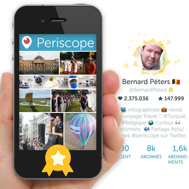 BernardPetersBE's tweet photo. [ #Periscope] I am now a Gold VIP Broadcaster. Thank you so much to everyone that watch my content. I love to make you discover my country #Belgium 🇧🇪 and my travels in #Turkey 🇹🇷
   
  🤳Follow me ➡https://t.co/sqqKTj0nqE …
#Golive
#Live
#Videolivestreaming https://t.co/mXbR6GwwmP