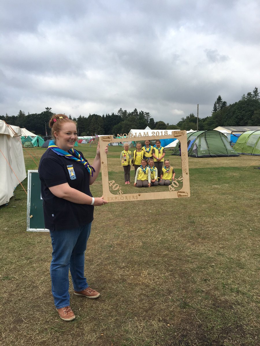 Becca_R_88's tweet photo. More photos of our fabulous day @NORJAM2018 Brownie Day. Thank you so so much to the organisers and the leaders in every sub camp for being so welcoming and enthusiastic for the children. We’ve all had an amazing day. @guidingnorfolk https://t.co/6btp2jq3bF