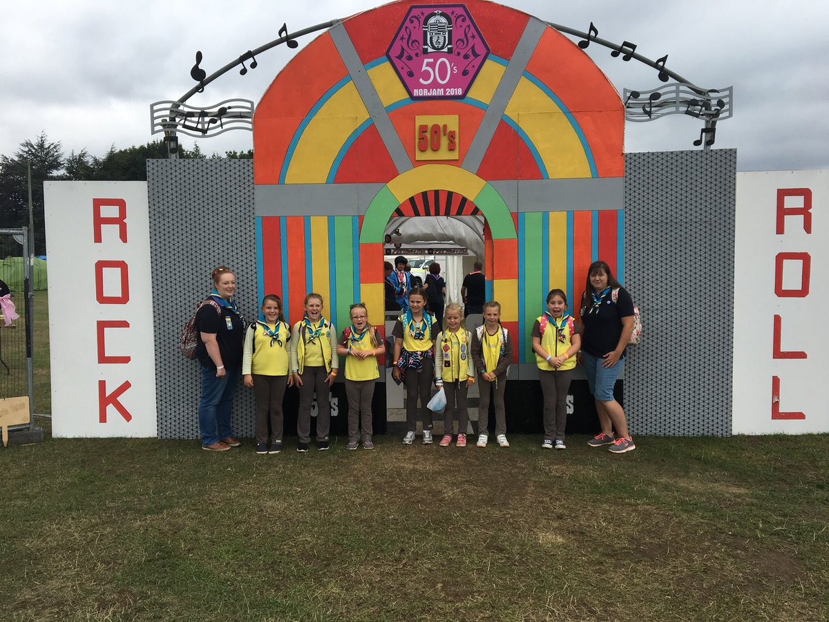 Becca_R_88's tweet photo. More photos of our fabulous day @NORJAM2018 Brownie Day. Thank you so so much to the organisers and the leaders in every sub camp for being so welcoming and enthusiastic for the children. We’ve all had an amazing day. @guidingnorfolk https://t.co/6btp2jq3bF