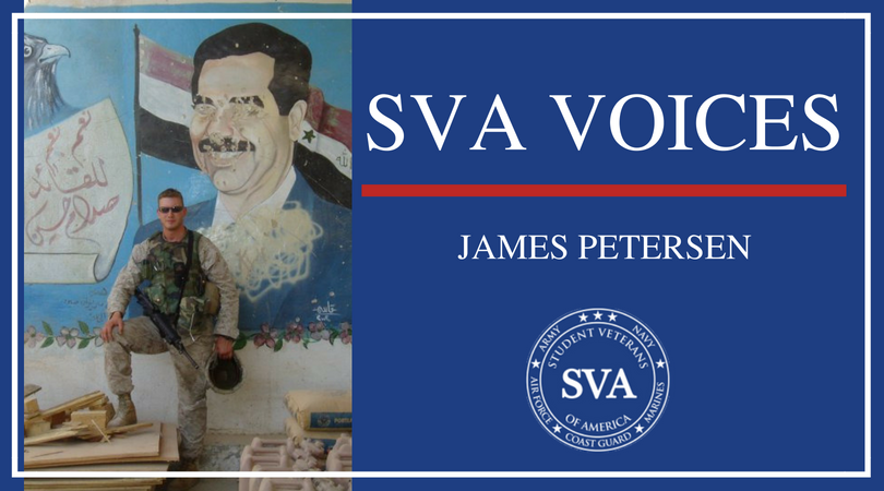 studentvets's tweet photo. James Petersen, a @USMC veteran, was the president of the @WUVETS Chapter in 2016. James shares some of his best tips for going back to school and succeeding as a student veteran. Read more about James here: #SVA101 https://t.co/iNbEjclmyE https://t.co/E7Phvb4Uss