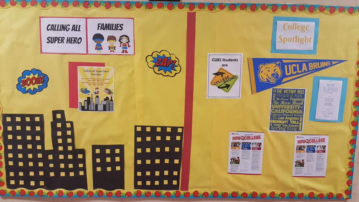 OUSDFutures's tweet photo. Thank you to all of our staff at CUES and Futures for making the hallway boards look fabulous on the first day of school. #OUSDday1 @ShelleyMcCray @OUSDCUES @OUSDNews https://t.co/dNm7T2upw4