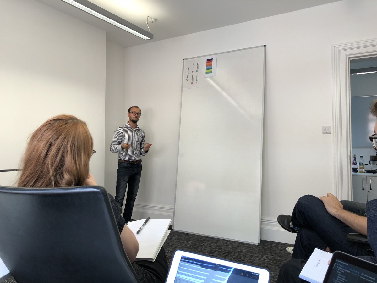 MirrorWebDev's tweet image. The first of our regular cross-business knowledge sharing session with @krlstrngr #MondayMotivation