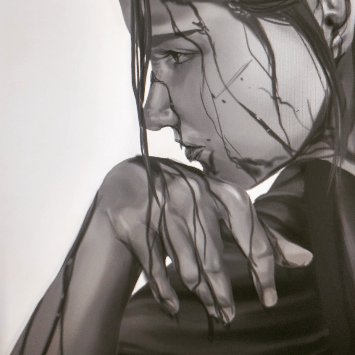 JustGLPing's tweet photo. Ellie the badass wolf in progress #WIP #TheLastOfUsPartII https://t.co/155w2eUHhe