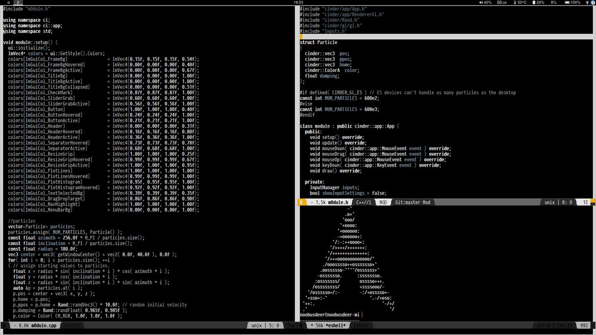 noobusdeer's tweet image. I change #vscode and #nvim to #spacemacs.
It&apos;s amazing!!!