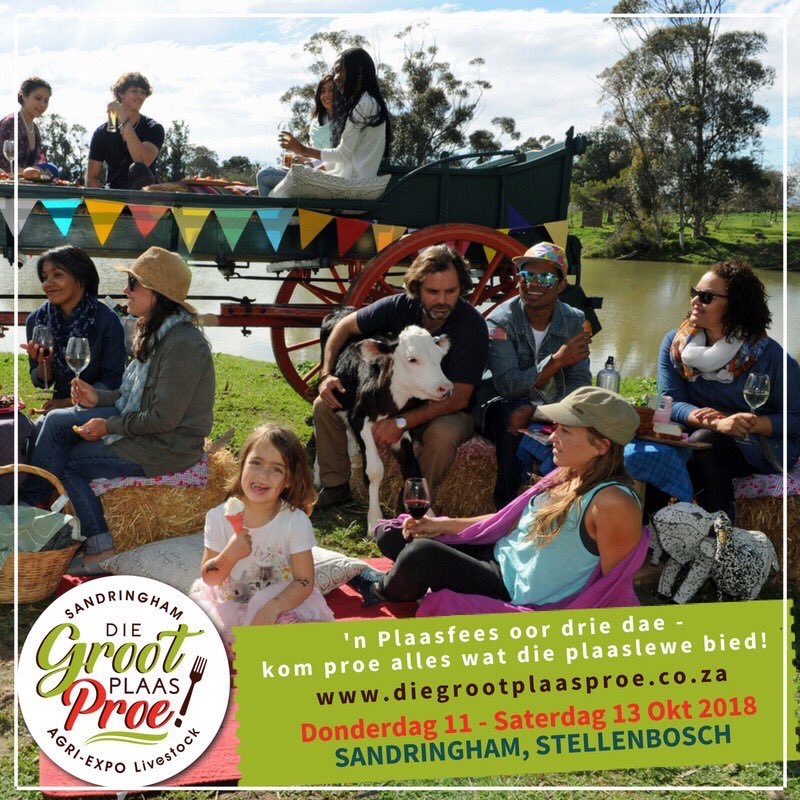 ChildFriendlyZA's tweet photo. Cape Town #childfriendlySA parents - this looks like a blast for young and old. Mark your calendar:
@AgriExpo1’s #GrootPlaasproe & #AELivestock 11 - 13 October 2018 at #Sandringham in #Stellenbosch
#plaaskosfees
300+ stalls with #diere #veeskou #suiwelskou #ekspo https://t.co/SBJIUNbGiz