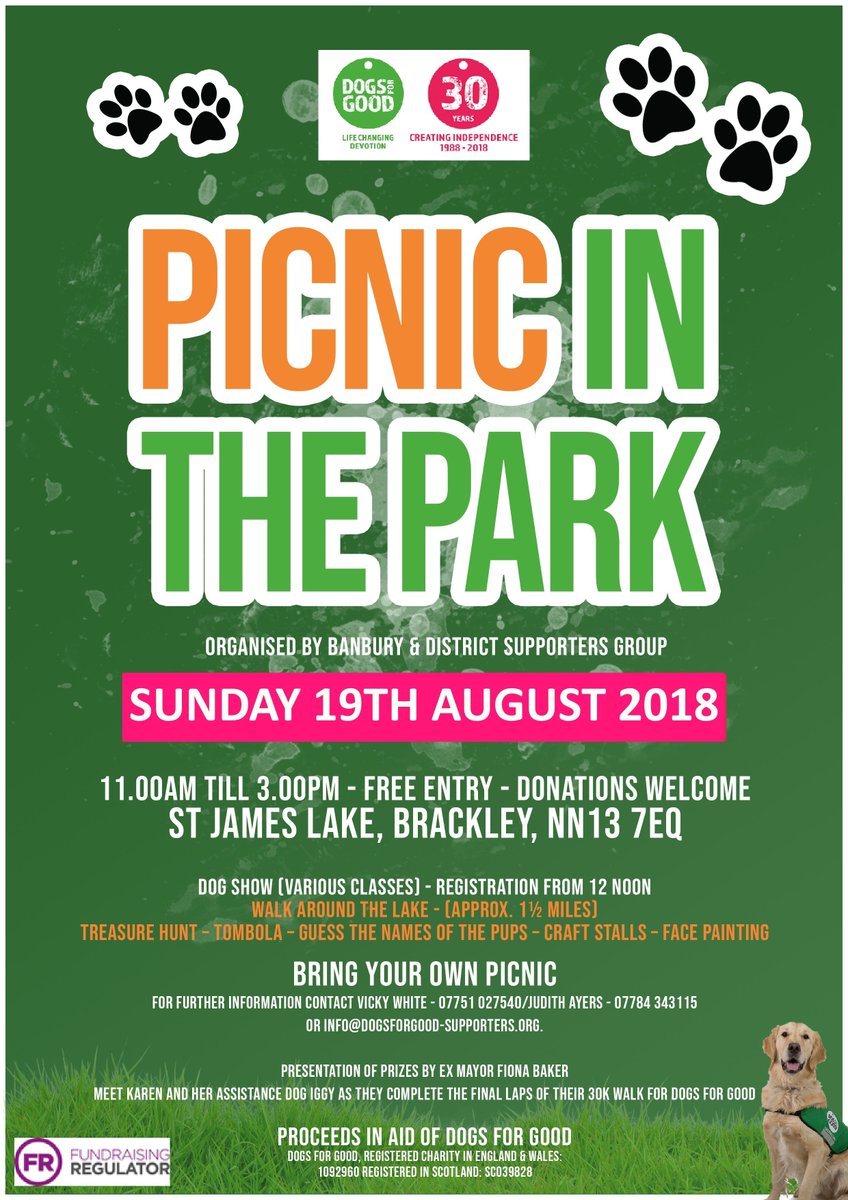 dogs for good on twitter join us for a picnic in the park this