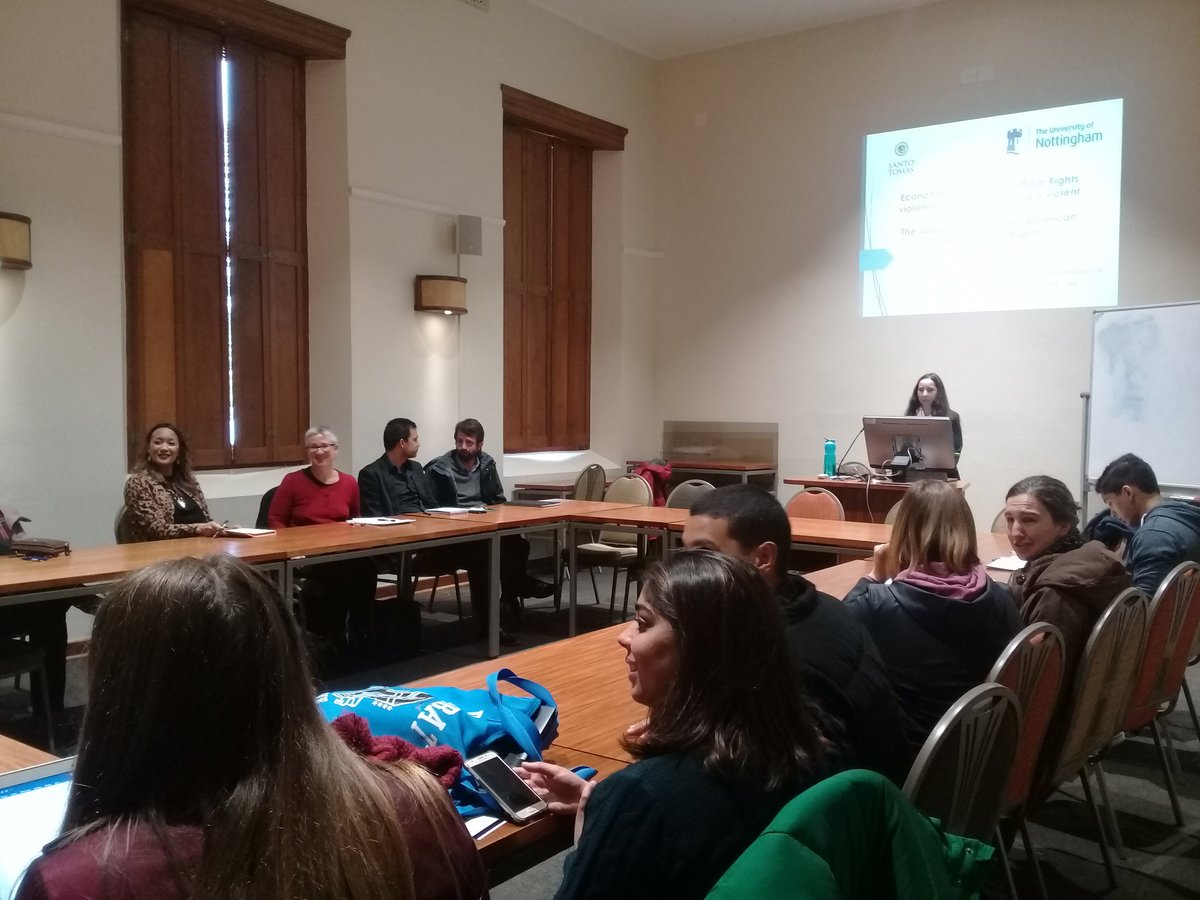 ItsDrThomas's tweet photo. A remarkable presentation by @Daniela_MenRoy a visiting researcher to @StellenboschUni from #NottinghamUniversity on #InterAmericanCourt approach on #ESCR #economic, #social and #political #rights violations committed during a violent period in #LatinAmerica. https://t.co/RPi0qKEYLF