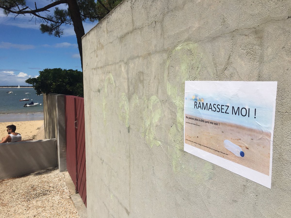 gus_dawn's tweet photo. Chacun doit combattre la pollution #ramassezmoi #beachcleanmarathon #pyla #pylasurmer #latestedebuch https://t.co/3dXmY6AhdN