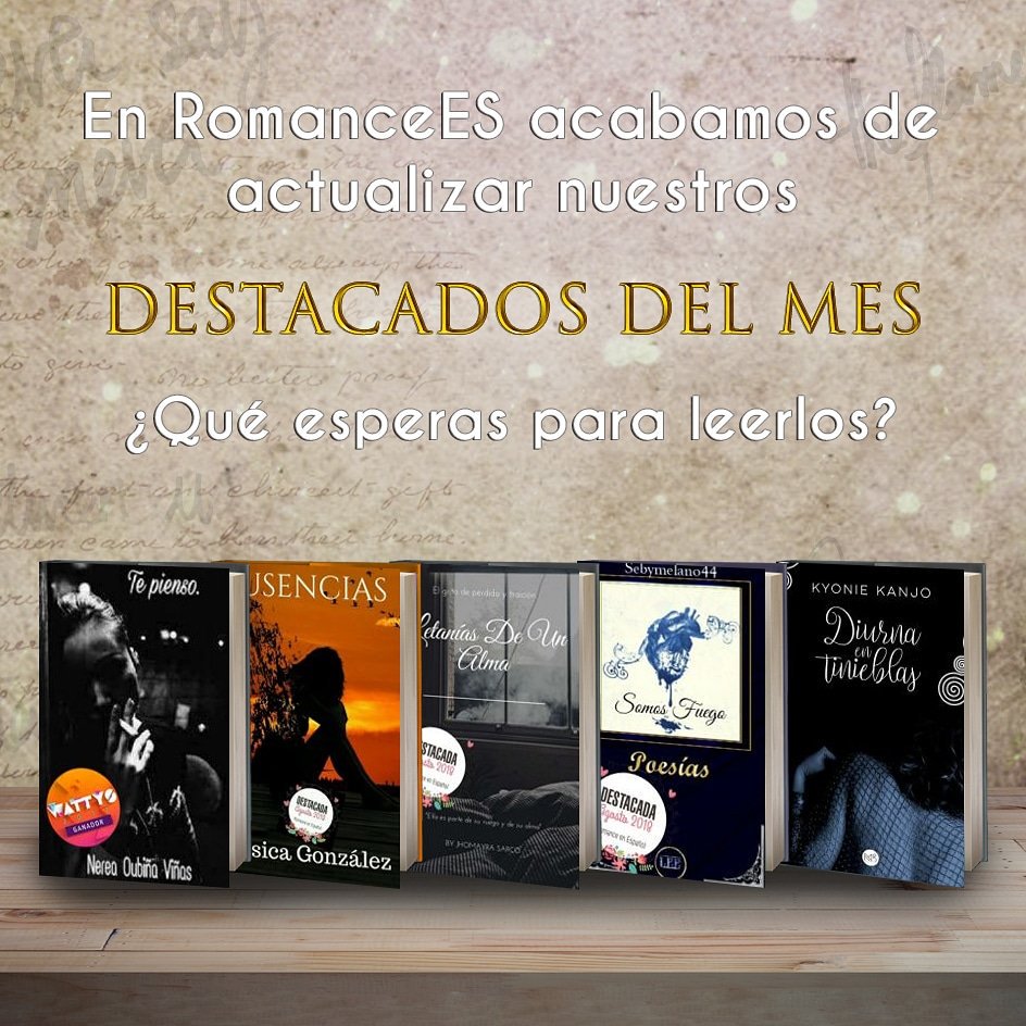 ComunidadWspa's tweet photo. #RomanceEs
El perfil de Romance en Español inaugura una nueva lista de historias destacadas de agosto.
Este mes, hemos escogido cinco hermosos poemarios que nos harán suspirar. Anímense a leerlos.
https://t.co/nL9MPiGO7o https://t.co/IK9aHHSnSQ
