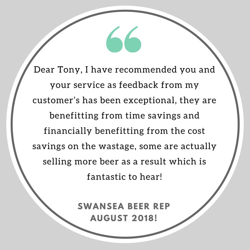 clearbrewuk's tweet photo. Well done to Clear Brew Swansea for receiving yet another great customer testimonial! Here at Clear Brew, we care about being able to save you time and money through ensuring high-quality lines! For more details on how we do this or to book your free clean contact us today! https://t.co/X0RtaxTB5t
