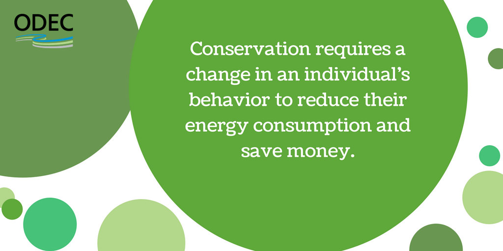 ODECooperative's tweet photo. Need ideas for how to #conserve? Turning off lights, adjusting the thermostat, and unplugging #phantomload like cell phone chargers and game consoles are all simple ways to make a big difference. Here's how we're doing our part: https://t.co/seXXpD8KzJ https://t.co/GADpku0PVm