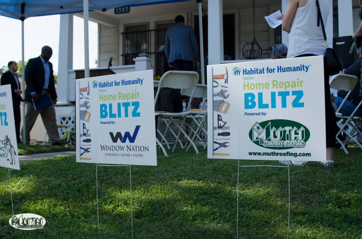 Monday marked the kick off for Habitat MidOhio Home Repair Blitz!
muthroofing.com/company-update… #HabitatforHumanity #giveback #repairs