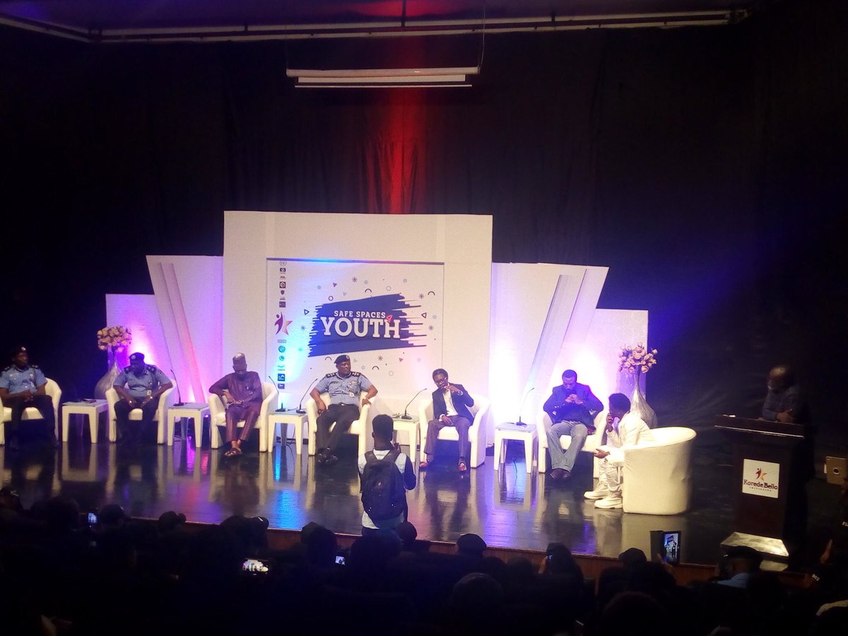 The @UN #InternationalYouthDay Was made memorable by credible ranking officers of the @PoliceNG from the AIG, SARS Commissioner, Technical Adviser to the IG, Force PRO, PPRO Zone2, SARS Commanders & our host @koredebello, Speakers @zeal_a @yemusan1 #SafeSpaces4Youth #WhyEndSARS