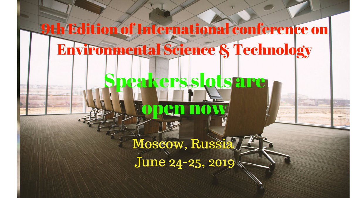 GilesZara's tweet image. For more speakers  and for more updates of the conference: environmentalscience.euroscicon.com          
Abstract submissions are open now,book your slots as soon as possible #environmentalscience #climatechange #environmentalscienceconference #moscow #russia