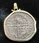 CollectMaritime's tweet image. Atocha (?) Shipwreck 8 Reales Silver Coin w/ 14K Gold Bezel Buy now! #wgold #silverbezel #goldw ebay.to/2KO1adt