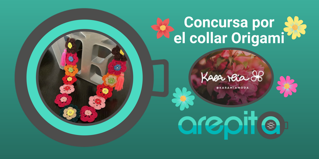 SoyArepita's tweet photo. Con este post de nuestro Instagram puedes: 
1. Ganarte un delicado collar artesanal Origami 🌸🌺🌸 exclusivo para este concurso 
2. Apoyar a 2 emprendimientos venezolanos que le estamos echando pichón: @Karamiacaracas y @SoyArepita
¡Participa!
 https://t.co/eC5ptgQOQS https://t.co/37TxUCFcA2