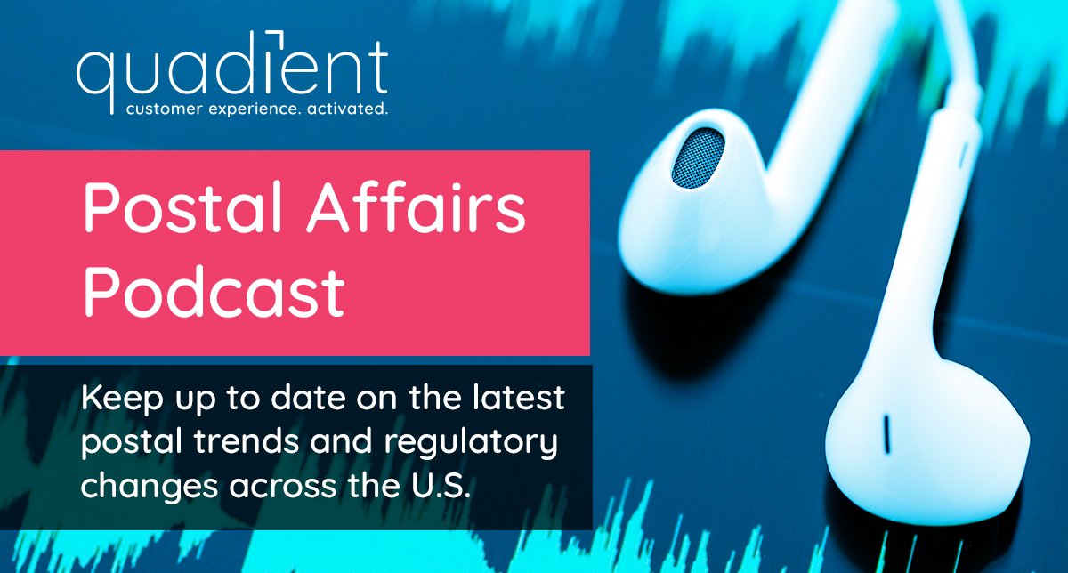 Quadient's tweet image. #PostalAffairs Podcast w/ @BobSchimek: Presidential task force almost due | 08 13 18 -&amp;gt; go.pardot.com/l/251632/2018-…

#PostalSolutions
#DataQuality