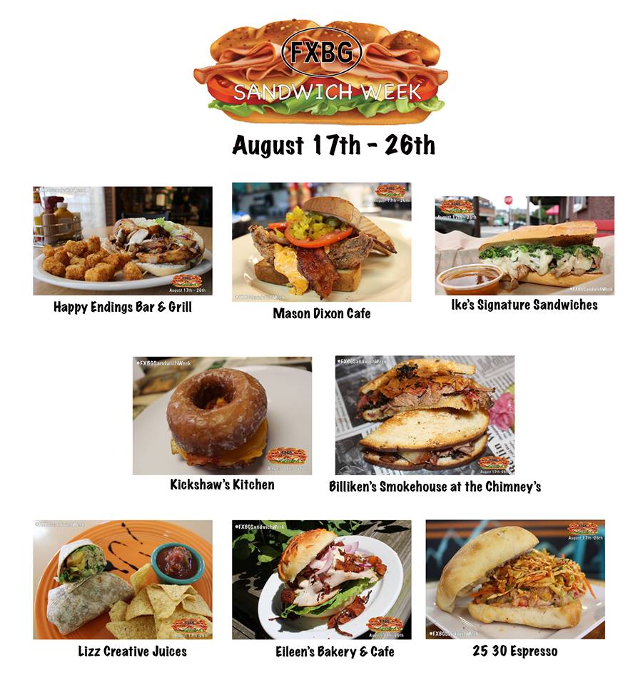 projectfxbg's tweet photo. #FXBGSandwichWeek Kicks off Friday!!!!!!!! Today we are celebrating the Downtown Fredericksburg Restaurants that will be part of FXBG Sandwich Week 2018. Tap into these Sandwiches and the 9 others at https://t.co/2VLQZVPR72 #fxbg #fxbgdntn #sandwich #grubbing #itsgrubbingtime https://t.co/qnd7jXsHFB