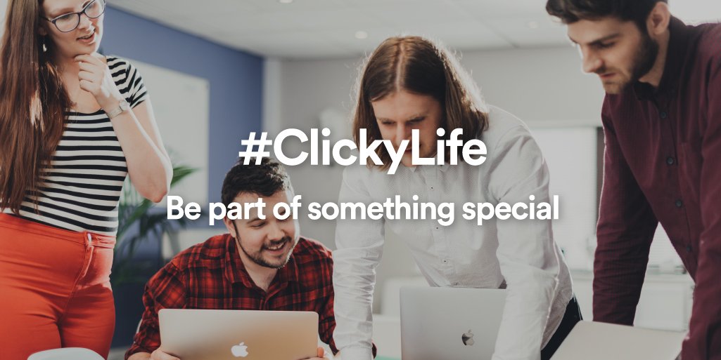 ClickyMedia's tweet photo. A happy team achieves great things! Never guess what it is like to work at an award winning digital agency, we reveal all here >> https://t.co/vPcTwDeXO7 #clickylife #happyteam #agencylife https://t.co/5cf3qjKeyO