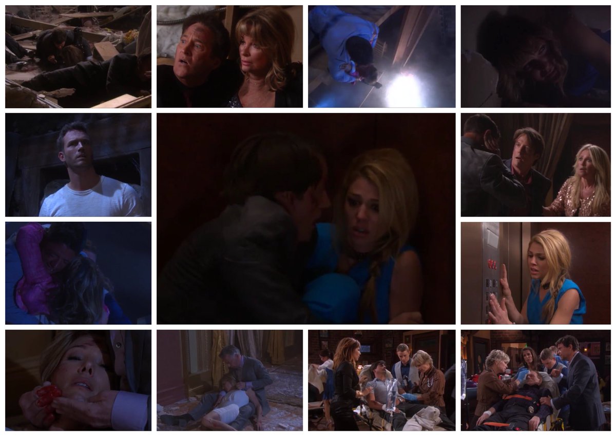 Daysofour_Lives's tweet image. #OnThisDay in 2012, in the aftermath of the explosion, Madison died in Ian’s arms, and Jack and Abby faced danger in a elevator... #DAYSaster #Jarlena #JnJ #Ejami #Days