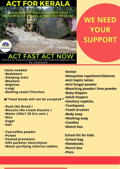 Pls open your hearts &amp; loosen your purse strings. We can do this together. Our fellow beings need us. Pls help us help.

To contribute:

Ammucare Charitable Trust
Acc no: 10620047858
State Bank of India
State: West Bengal
IFSC Code: SBIN0014532
Branch Code- 14532