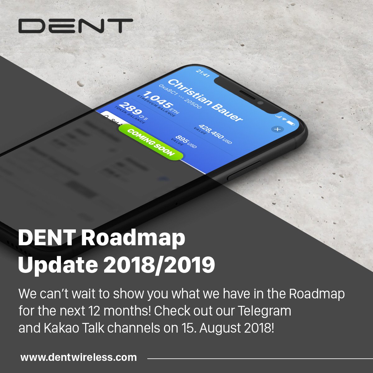 dentcoin's tweet photo. Want to know more about the Ethereum productivity app DENT will launch in August as part of our #entethalliance commitment? DENT 12-month ROADMAP 2018/2019 will be revealed 15. Aug 2018 on our Telegram and Kakao Groups! #dentcoin #btc #bitcoin #eth #cryptocurrency #blockchain https://t.co/KuV4bQf6e7