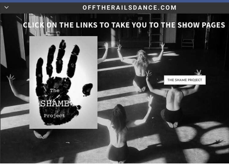 OfftheRailsDanz's tweet photo. New website going live tomorrow!!!! Ch ch check out a wee preview of our works pages! #OTR #Website #theSHAMEproject #ACES #DUST https://t.co/VDu0l4XqFq
